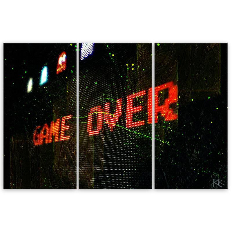 A Game Of Players - 3 Piece No Frame Print on Canvas, 100cm H x 150cm W