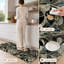 Tapis de cuisine abstraits lavables antidérapants à motif floral