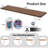 Monitor Stand Riser,Wood & Acrylic Computer Monitor Stand With LED Light,Desk Accessories Desktop Organizer Stand For Computer,Laptop,Printer,PC & TV Screen Riser
