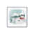Cadre simple en chrome poli, bois massif