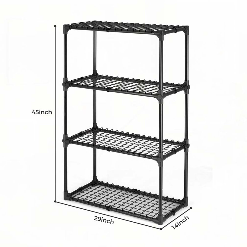 WIRE RACK(1PACK) WITH COVER, 45" H x 29" W x 14" D