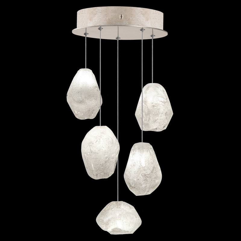Natural Inspirations 5 - Light Pendant, Silver, Ivory