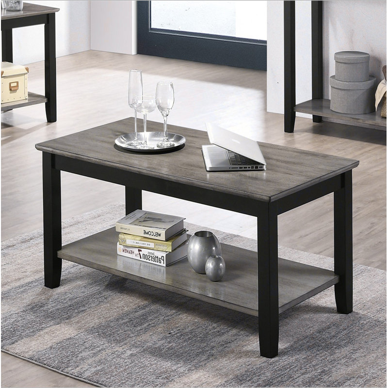 Coffee Table With Open Shelf