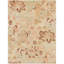 Wool Floral Area Rug in Sand-724527187