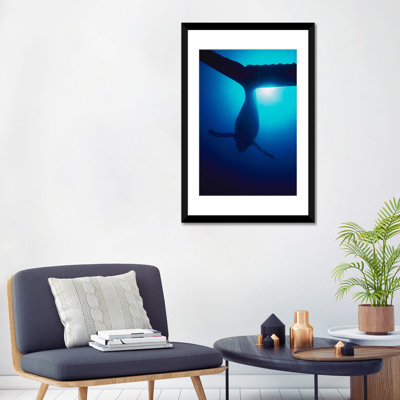« baleine baleinee masculine, maui, hawaii », reproduction de photo sur toile