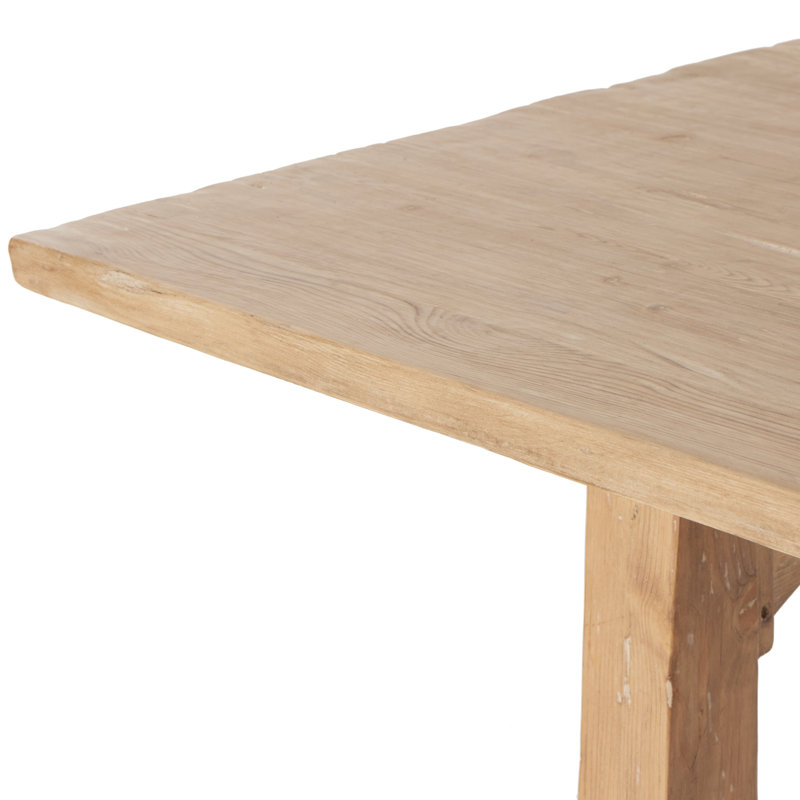 Clanton Pine Wood Dining Table