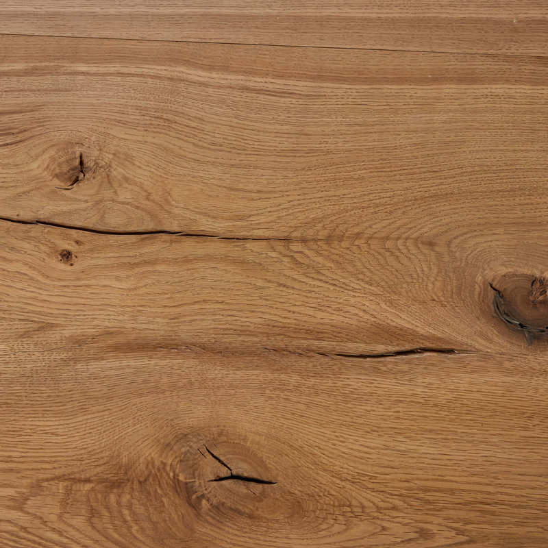 Marcia Solid Oak Dining Table, Natural Reclaimed French Oak