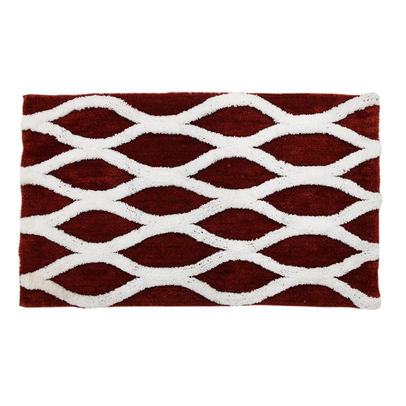Tapis pour salle de bain Yamada, Cabernet