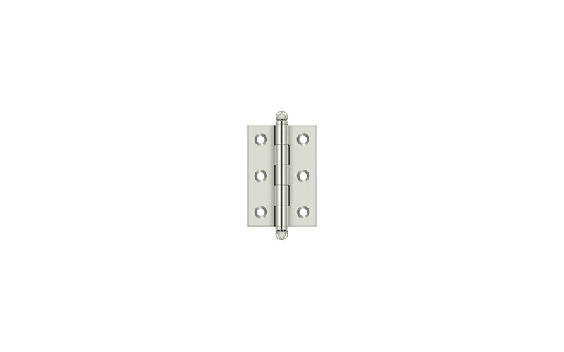 2.5'' x 1.69'' Butt Bearing Hinge, Polished Nickel