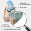 Beach Photo Seaside Reflections V - Horloge murale en forme de plage unique en métal, imprimé horloge asymétrique bleu sarcelle-104237867