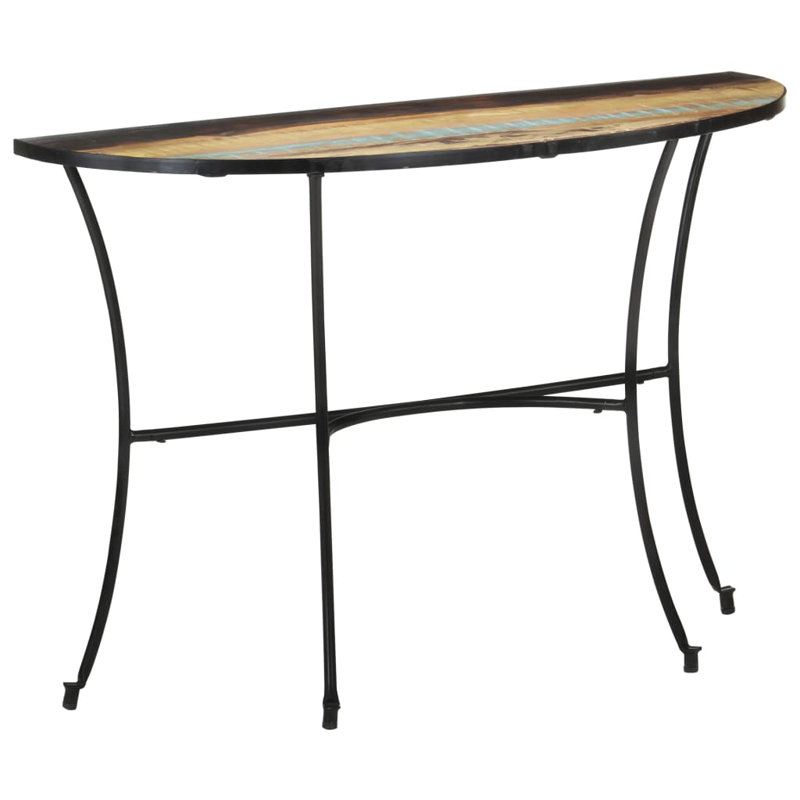 Table d'appoint en bois de manguier massif 43,3 po x 15,7 po x 30,3 po, Brun