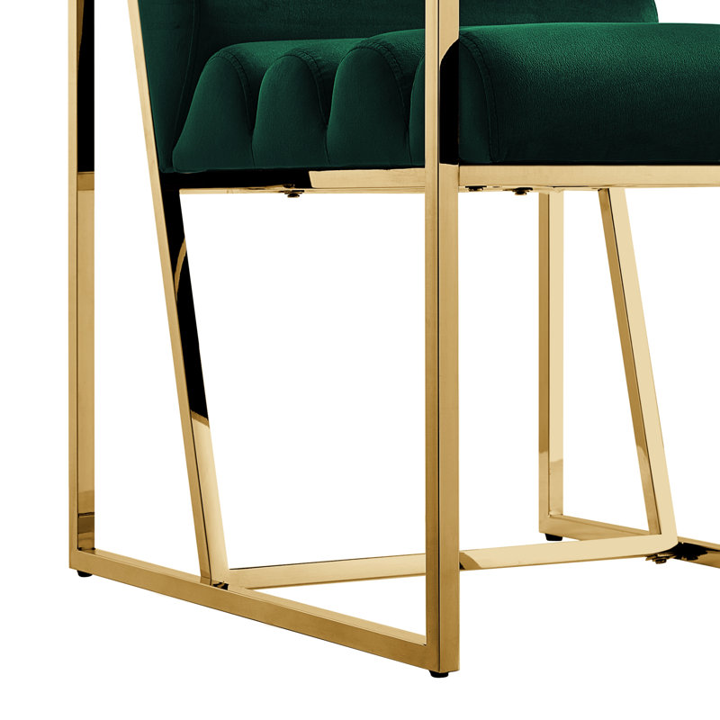 Fauteuil Khole, Or, Vert forêt