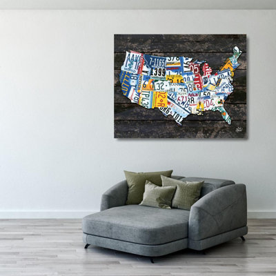 USA License Plate Map