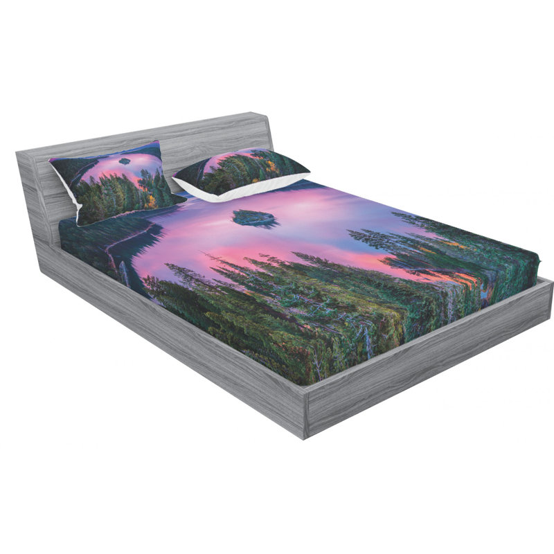 Microfiber Sheet Set, Queen Sheet Set with Fitted Sheet