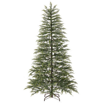 6.5 FT Pre-Lit Artificial Christmas Tree with 578 Branch Tips 390 Multicolored Lights