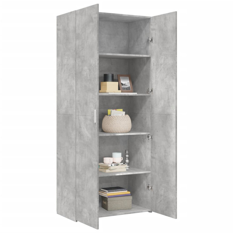 Sipsey 80cm Sideboard, Concrete Grey