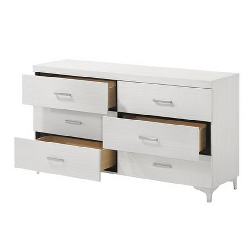 Commode double l 6 tiroirs Luda