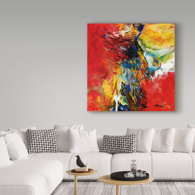 «And Dance The Skies» de Barabbas, reproduction de peinture acrylique sur toile tendue, H 14 po x l 14 po x P 2 po