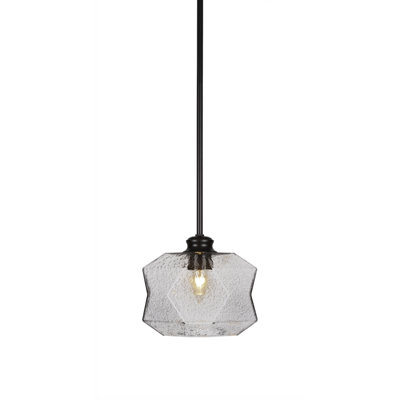 Rocklin Stem Hung Pendant With 8.75" Glass