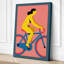 Cyclist in Motion Modern - Wrapped Canvas-1141618079-1141618065