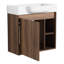 Meuble-lavabo mural 24 po avec lavabo en céramique. Conception contemporaine, fonction de fermeture en douceur. Contreplaqué,. Et une paire de lavabos de 24 po, inclus. Look moderne, mécanisme. Fabriqué, -.