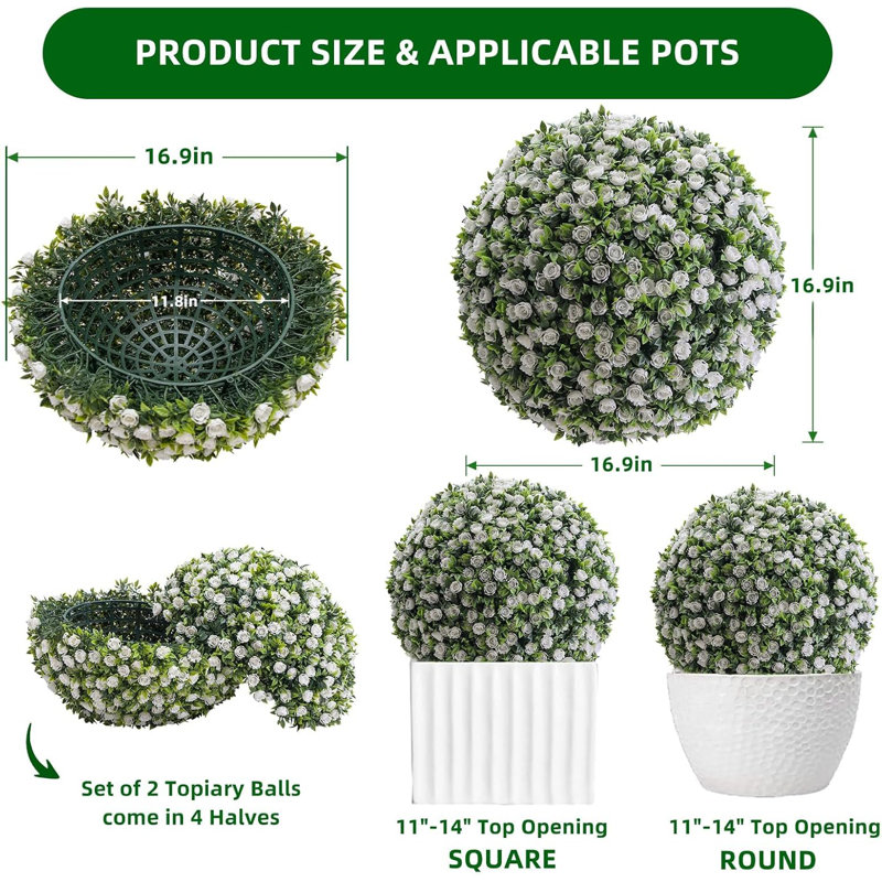 42.9cm Faux Plant