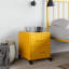 Angala 36 cm W Steel Bedside Table-87684025