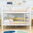 Full-Over-Full Bunk Bed With Ladder And Convertible Design-476502559