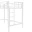 Lit mezzanine en métal blanc TG