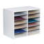 Wood Adjustable-Compartment Literature Organizer (Desktop)-16242633