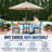 Hdpe Outdoor Patio Dining Set, 37.8 In. Square Table With 2 Chairs, All-Weather 3-Piece Bistro Set-1658480807