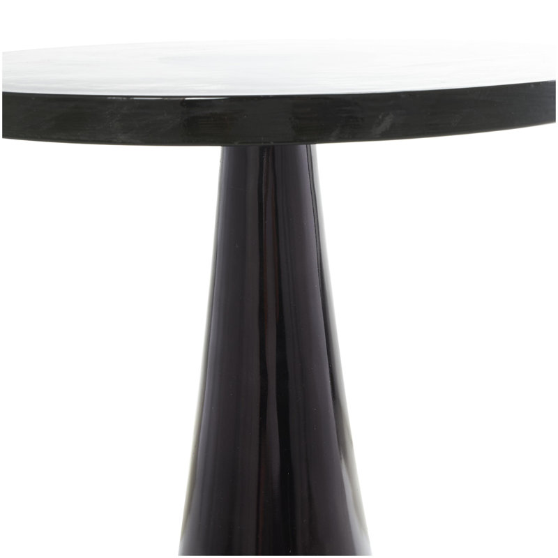 Table d'appoint Sherborn Cole, Noir, H 23,7 po x l 16,05 po x P 16 po
