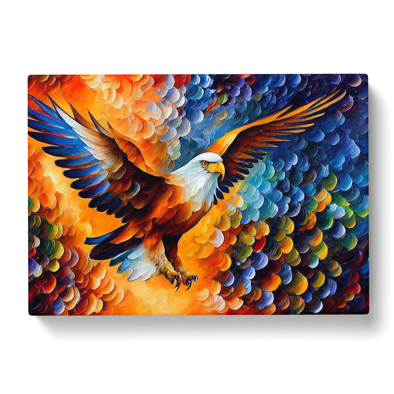 Eagle Bird Vol.1 Abstract - Wrapped Canvas, 50cm H x 76cm W x 3cm D