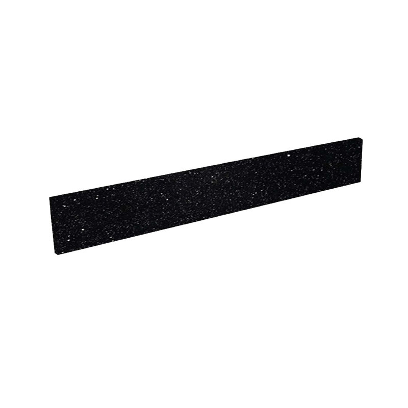 25" Stone Backsplash in Black Galaxy Gold Granite Finish