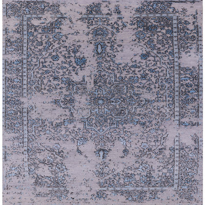 Tapis oriental bleu / gris Shawnda