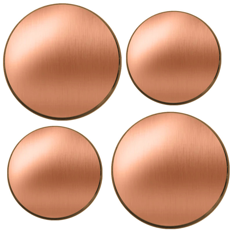 Set of 4 Reston Lloyd burner hotplates, Cuivre