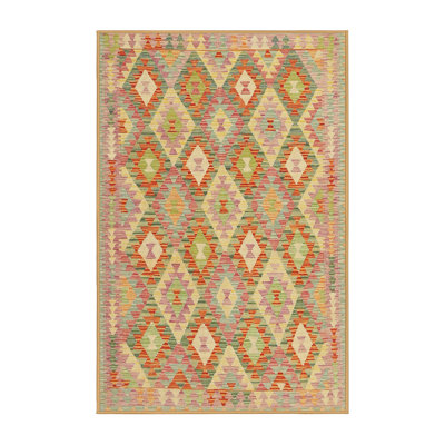 Tapis orange / vert mer Steede