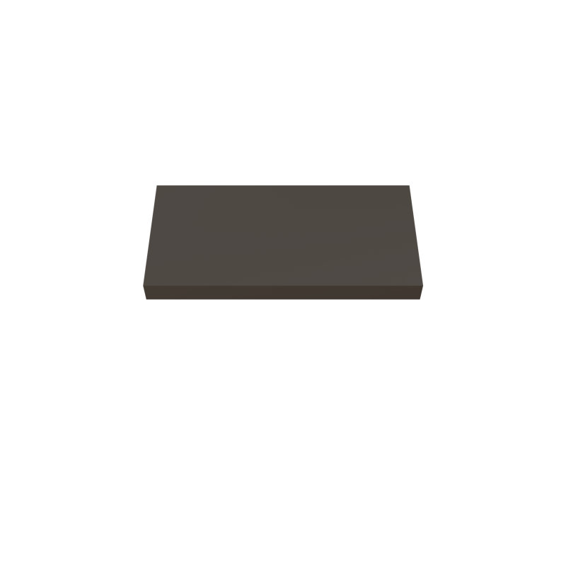 Painted Wood Floating Shelf, Brown