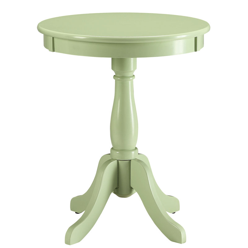 Table d'appoint ronde avec piédestal sécuritaire - Convient aux espaces de vie merveilleusement et élégamment confortables, idéal pour l'espace