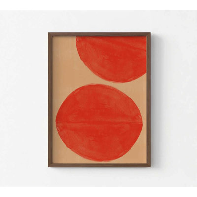 Crimson Echoes Art Print, Textured Paper, Vibrant Colors (Framed or Unframed)