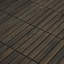 30 tuiles de terrasse imbriquées à motif rayé, plancher en bois franc d'acacia carré 12 po x 12 po pour patio, banc, bord de piscine, ...-124837101-124837104