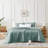 Southshore Fine Linens Brickyard Quilt Set in Teal, Lightweight Double-Brushed Microfiber Brick-Style Quilted Bedding Set with 2 Pillow Shams, King/California King-147612248-147612231