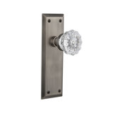 New York Plate with Crystal Door Knob