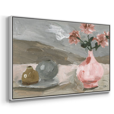 Vase de fleurs roses VI