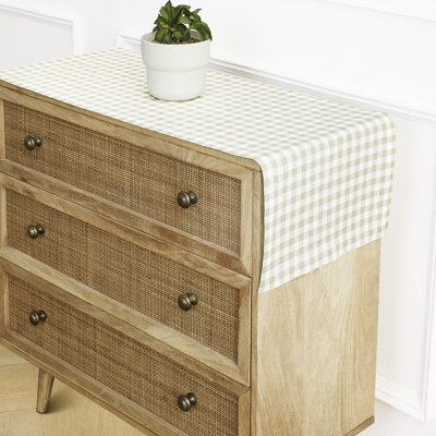Gingham Checks - 100% Pure Linen Table Runner