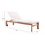 Dansville 28.7'' Outdoor Powder Coated Aluminum Chaise Lounge