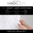 Hookless Waffle Stripe Shower Curtain, 2-in-1 Shower Curtain Includes Fabric Shower Curtain with Sheer Top Window and Flex-on Rings, It’s a Snap! Liner Compatible, 71 In Wide x 74 In Long, Bright White-88967261-109469613
