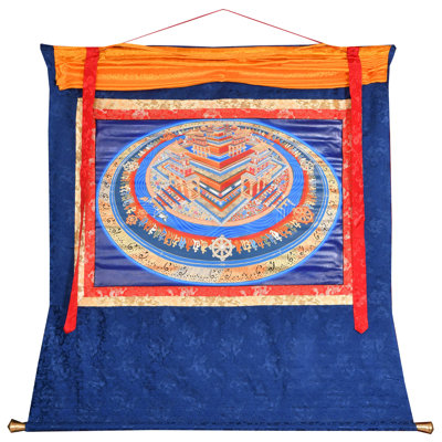 La splendeur du mandala Kalachakra | Couleur arc acrylique sur toile