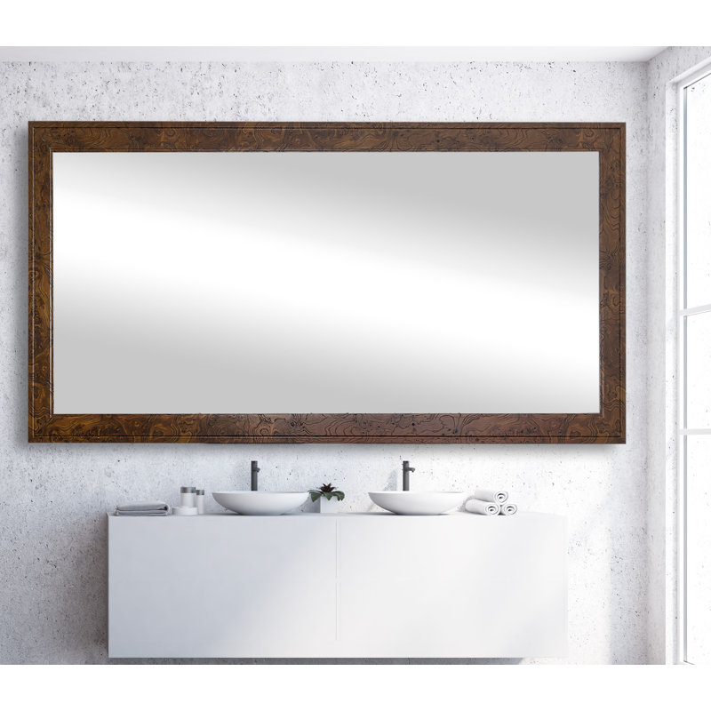 Hinatea Engineered Wood Flat Wall Mirror, 35.5" x 79"