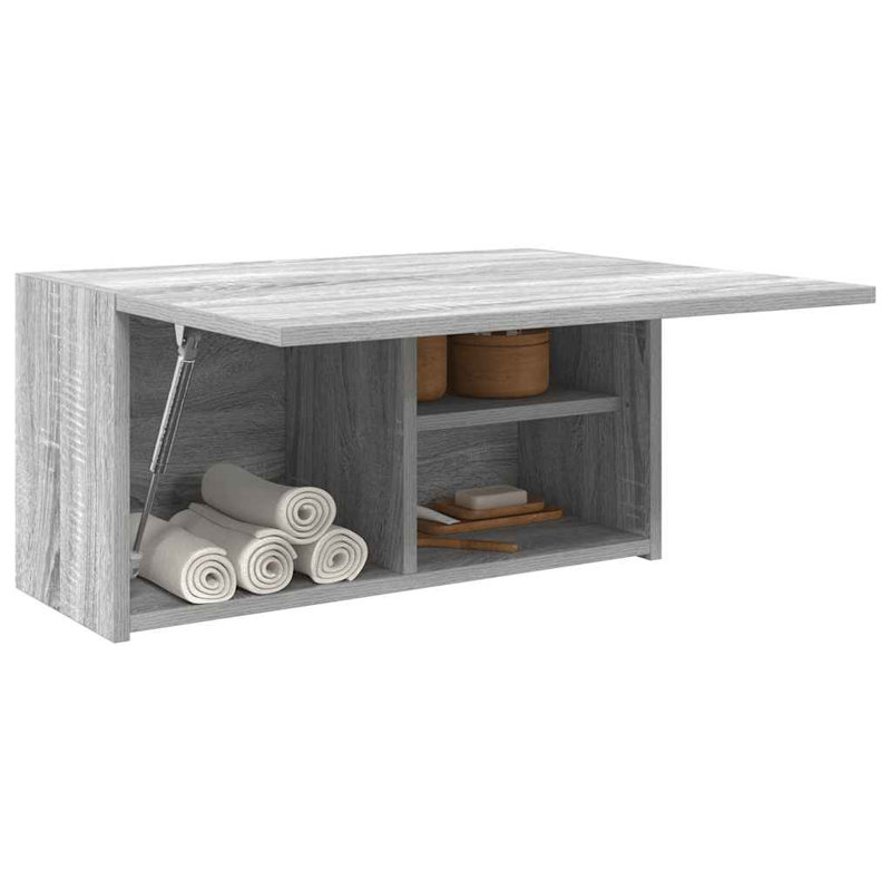 Bebhinn Wall Bathroom Cabinet, Grey Sonoma